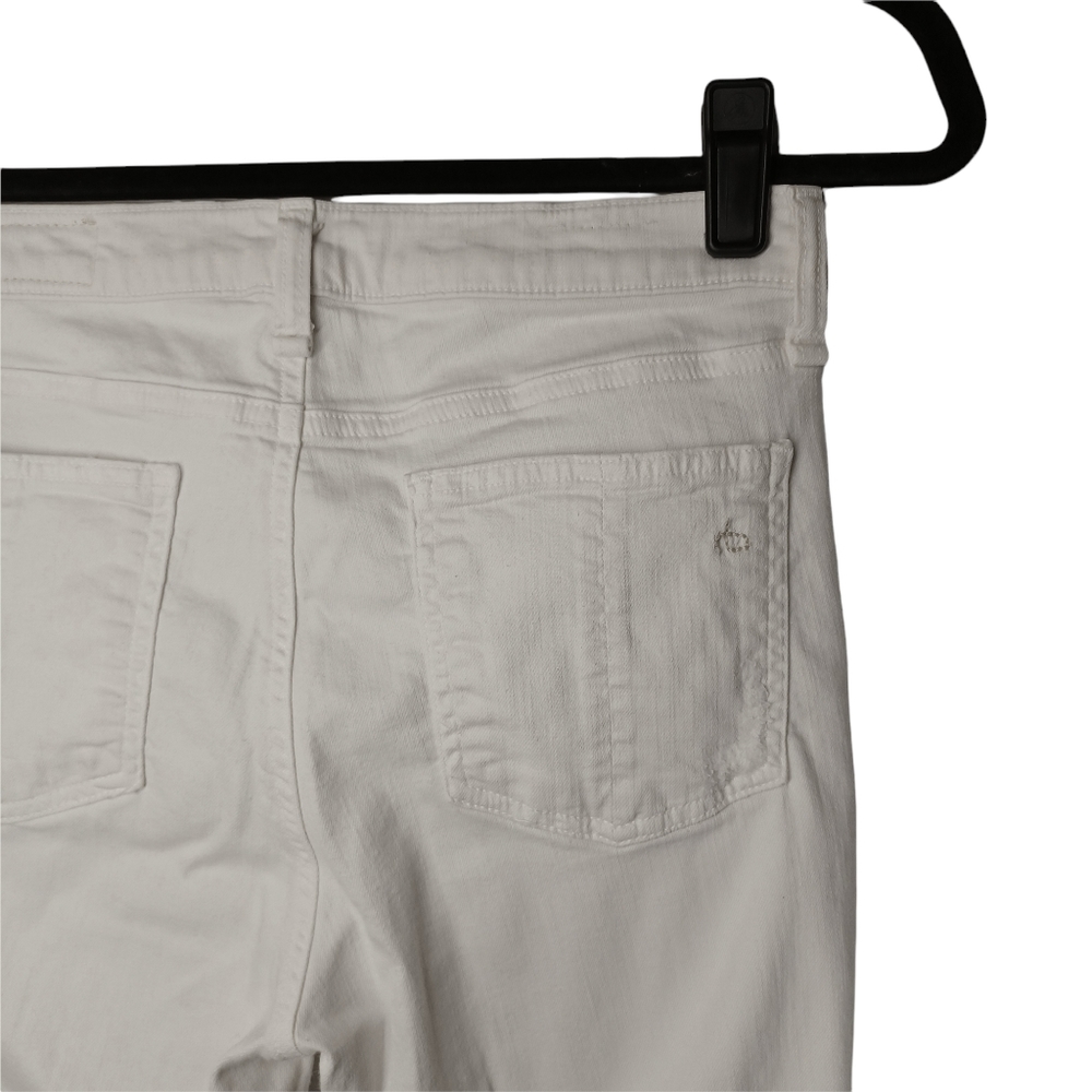 RAG & BONE White Skinny Distressed Jeans 29 - Picture 7 of 9